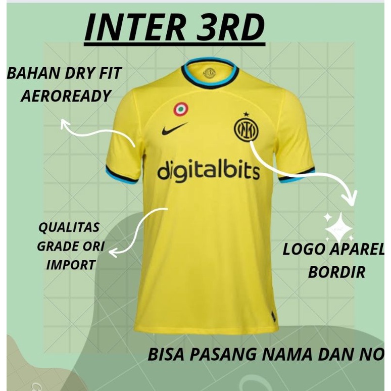 Jersey bola_inter_milan_3rd 2022 2023 baju bola grade_ori_import_thailand kaos bola setelan dewasa j