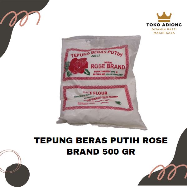 

TEPUNG BERAS PUTIH ROSE BRAND 500 gr