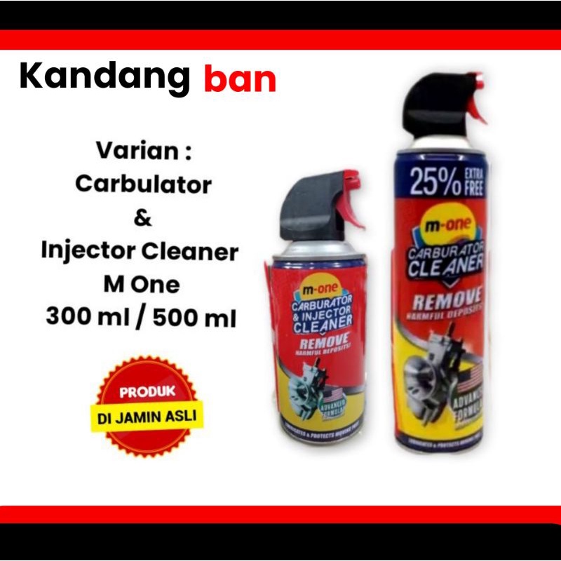 PROMO..!  CARBULATOR &amp; INJECTOR CLEANER M-ONE (300 ML)  (500 ML) PRODUK DI JAMIN ASLI