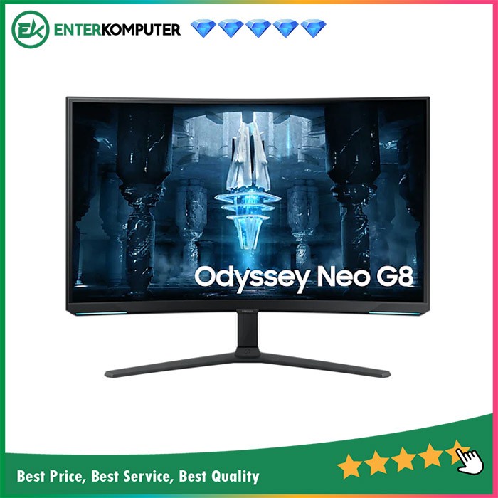 SAMSUNG 32&quot; S32BG852 Odyssey Neo G8 UHD 240Hz MiniLED Curved Monitor