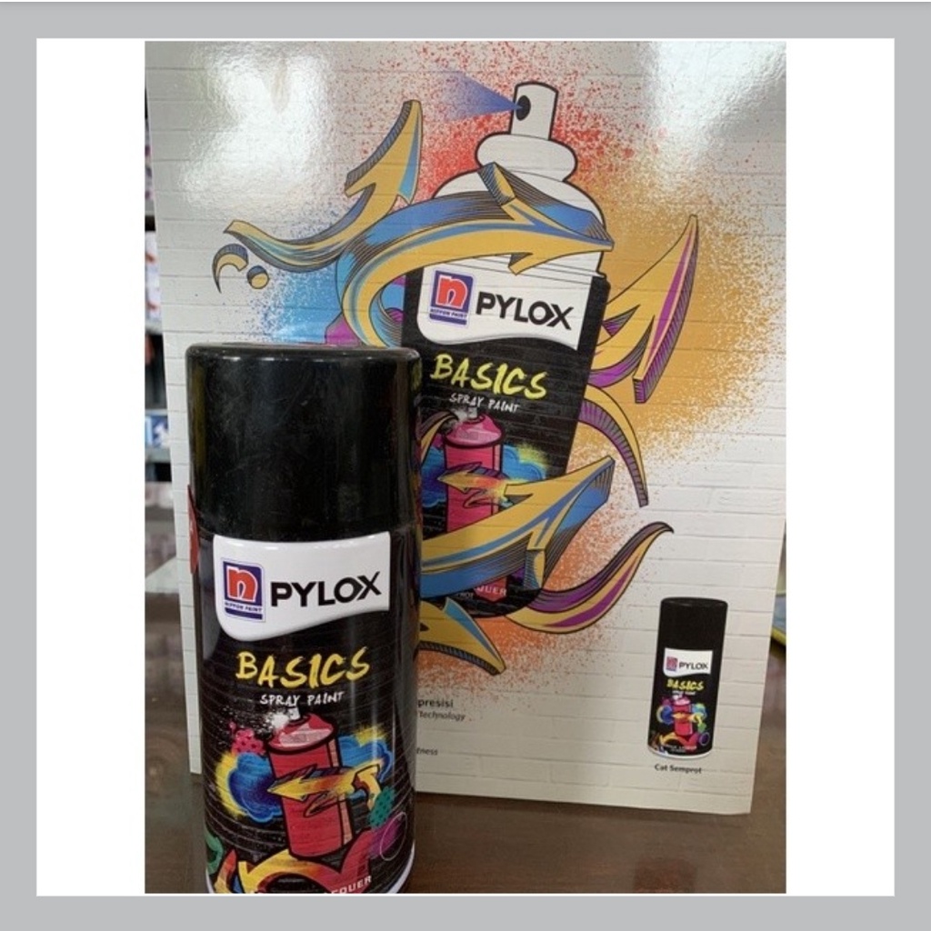 Pylox Basic Nippon Paint 300CC Besi Plastik Kayu WHITE