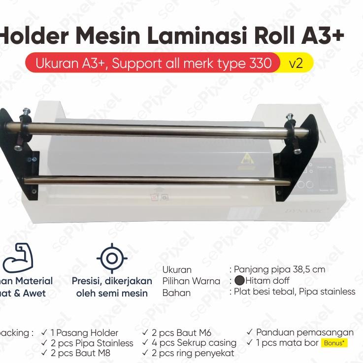 

[X[67 ☛] Penyangga laminating Holder Mesin Laminasi Roll A3-bisa cod