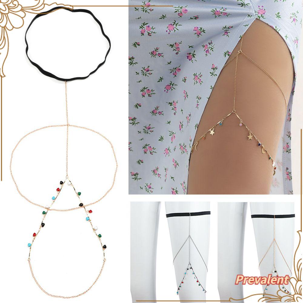 Preva Rantai Kaki Paha Fashion Multilayer Bohemia Perhiasan Pantai