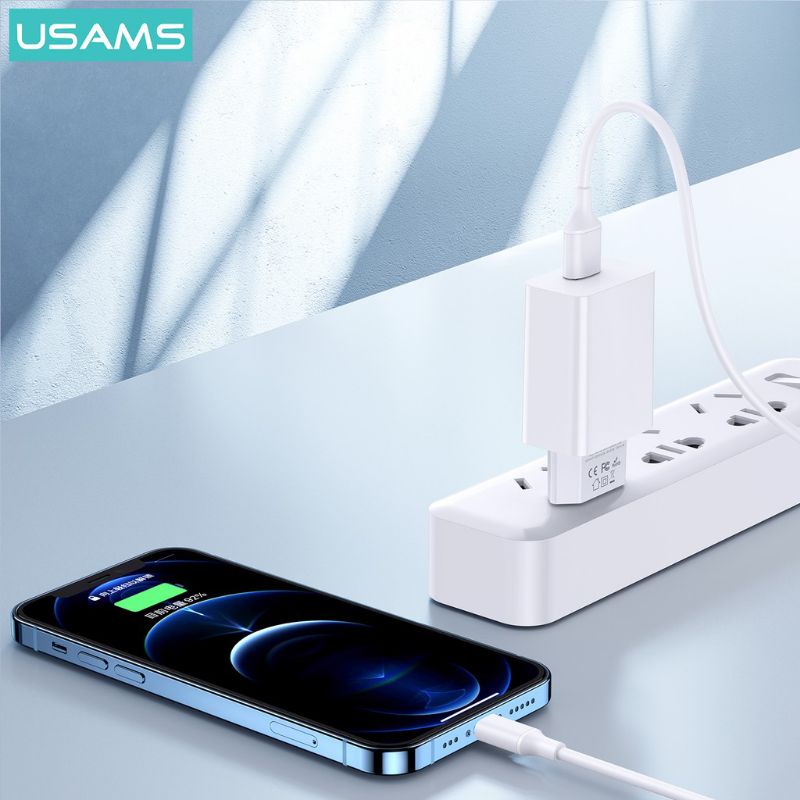 USAMS T22 Adapter Charger 18W QC3.0 Fast Charge