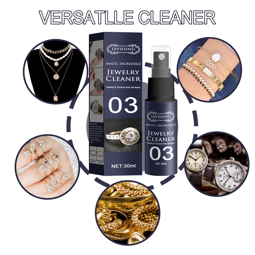 Jewelry Cleanser Spray Sprai Pembersih Perhiasan Emas Perak Cairan Berkualitas