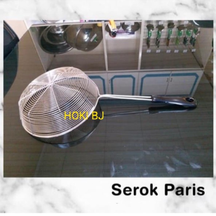 Vegg Serok Stainless / Saringan Masak Stainless / Serok Masak Paris 18 Cm