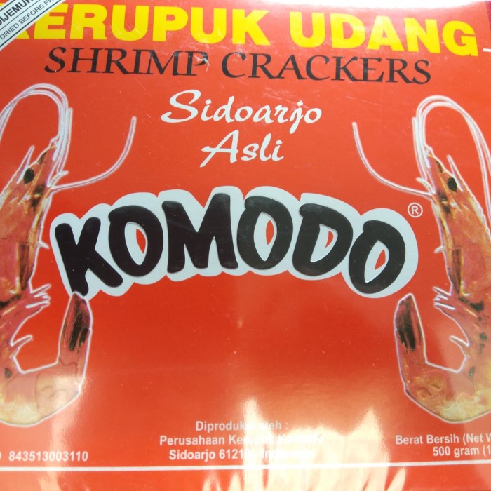 

[BISA COD] KOMODO krupuk udang Sidoarjo 500 gram (grosir)