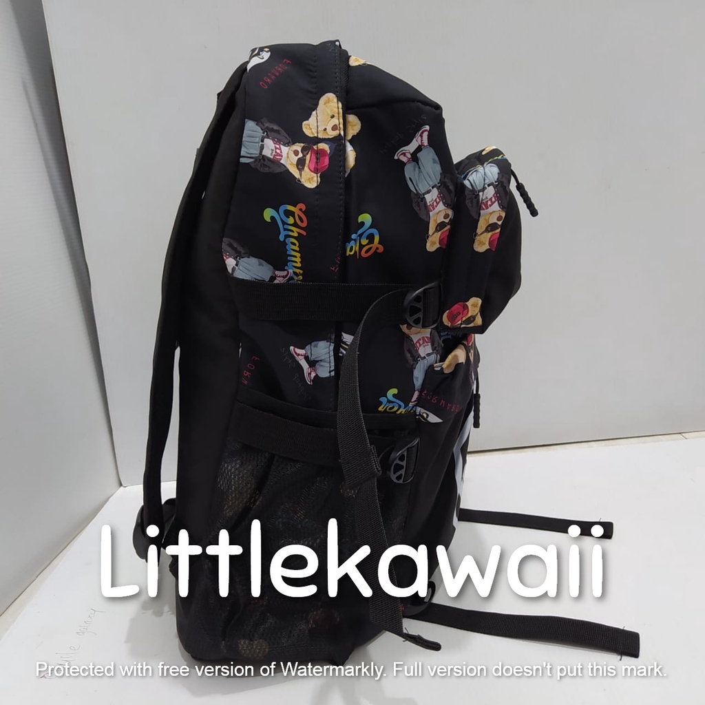 LK/Tas Ransel Laptop Backpack Parasut Sekolah Kuliah Fashion Sport Travelling Camping Casual Remaja Dewasa Cowok Cewek SY Gesper Mix Import