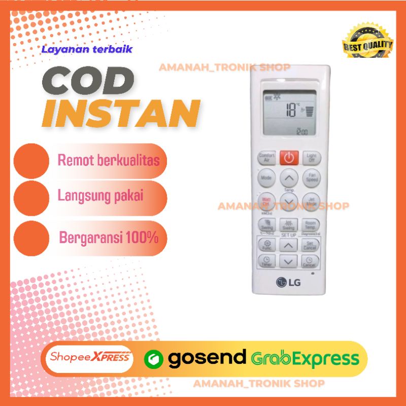 Remote AC LG Smart Inverter dual inverter - Tanpa setting Langsung pakai COD