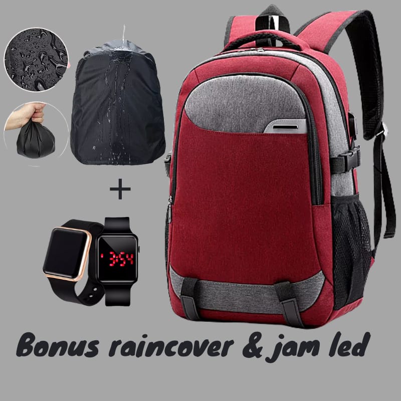 11.11 Tas Ransel Kerja Pria Bisa Muat Laptop Tas Ransel Pria Keren/tas pria kapasitas besar - tas pria murah - tas sekolah anak smp sma- tas cowok - tas cowok import -/- Tas Ransel Vegas 1.0 - Tas Unisex Backpack Up To 15.6 Inch - Tas Punggung