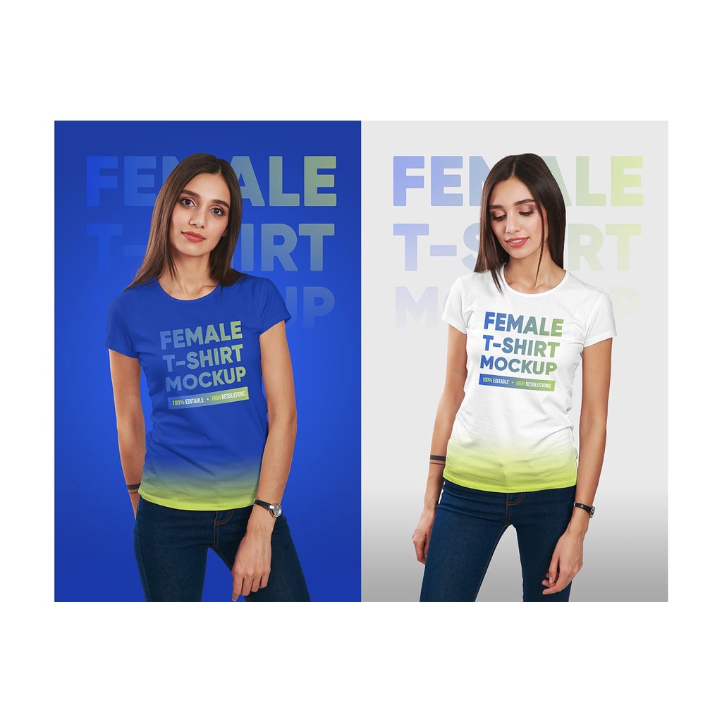 Female T-Shirt Mockups Vol 3 Part 1