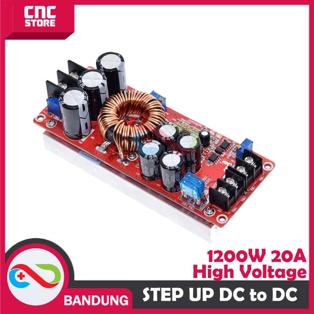 High Power DC DC Step Up 10-60V to 12-80V Boost Converter I 1200W 20A