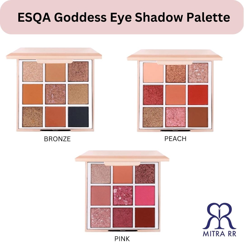 Jual ESQA Goddess Eyeshadow Palette / Eye shadow Bronze Pink Peach