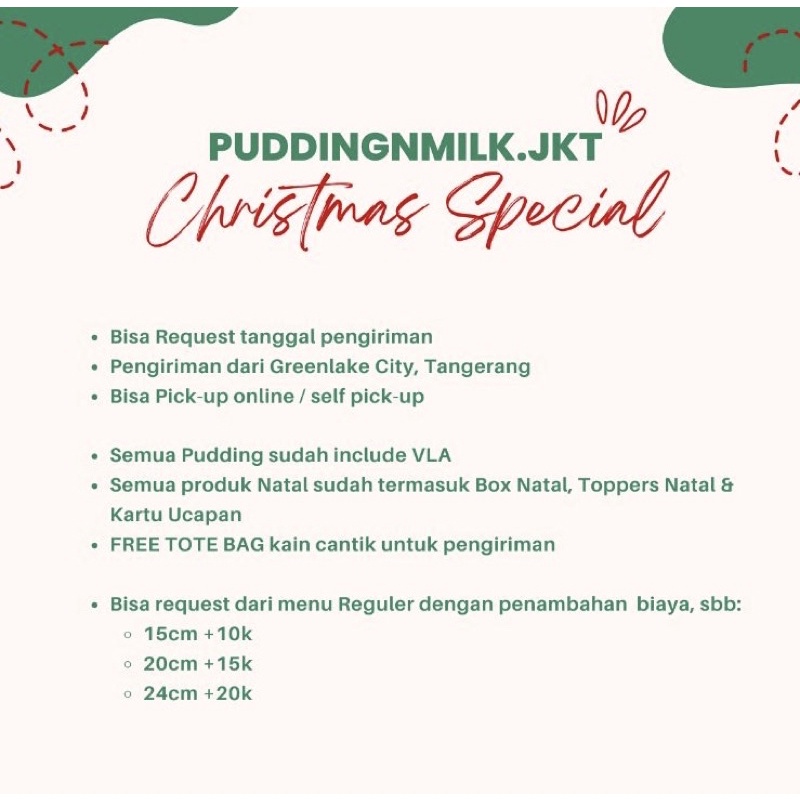 

Penambahan Pudding Natal