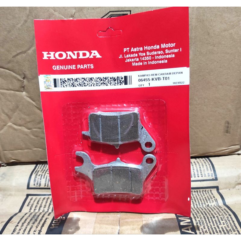 kampas rem asli AHM Honda matic series ( depan - belakang ) 100% original