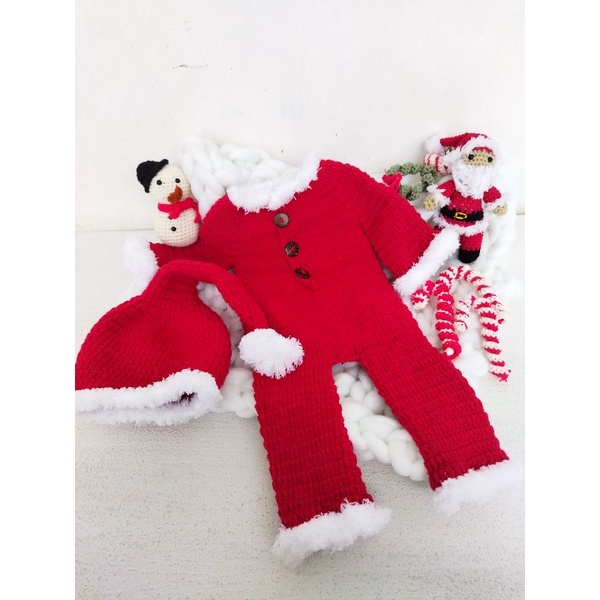 Jumper Bayi Lucu Karakter Kostum Bayi rajut natal