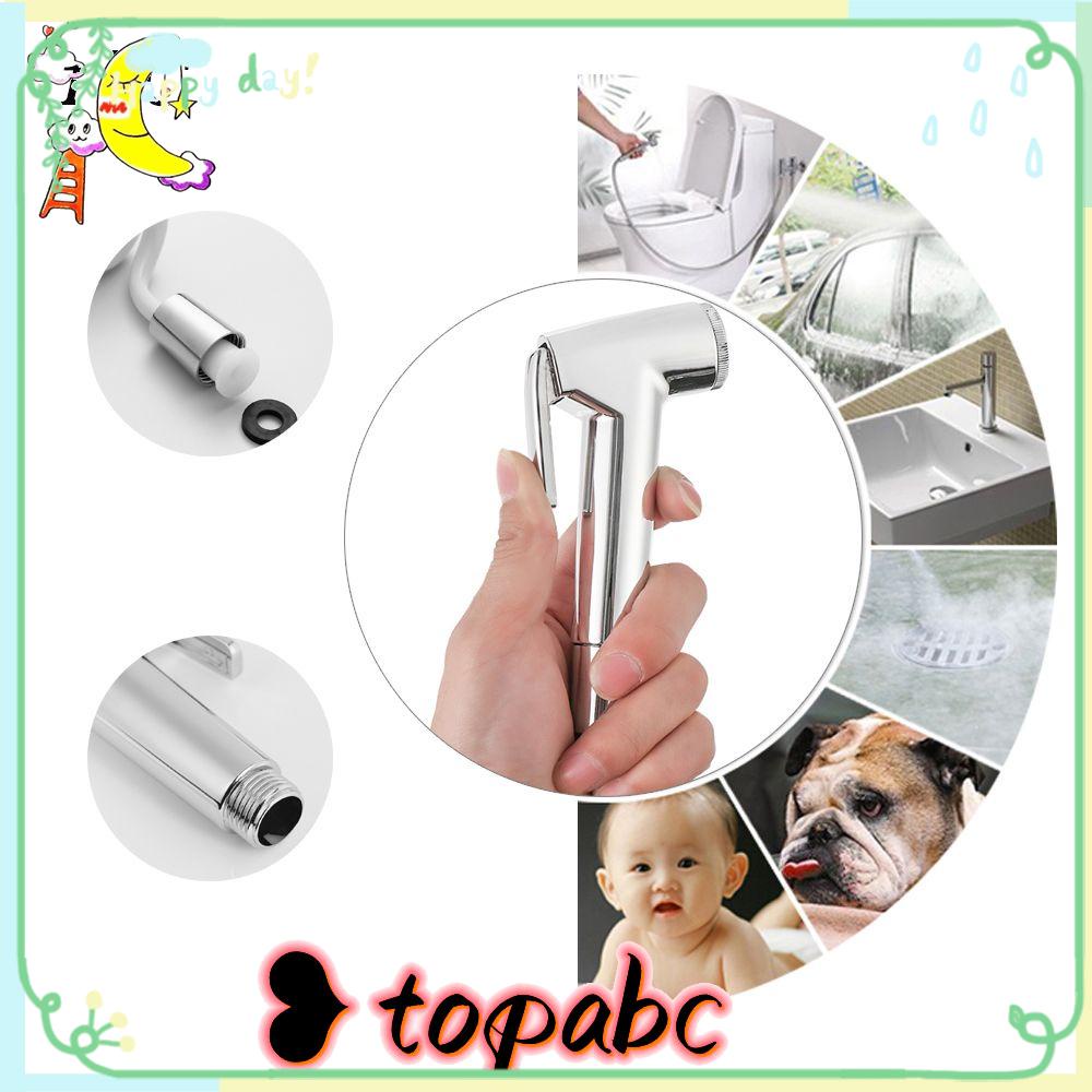 Top 1PC Sprayer Nozzle Kamar Mandi Semprotan Cuci Hewan Peliharaan Pembersih Lantai Telepon Shower Selang