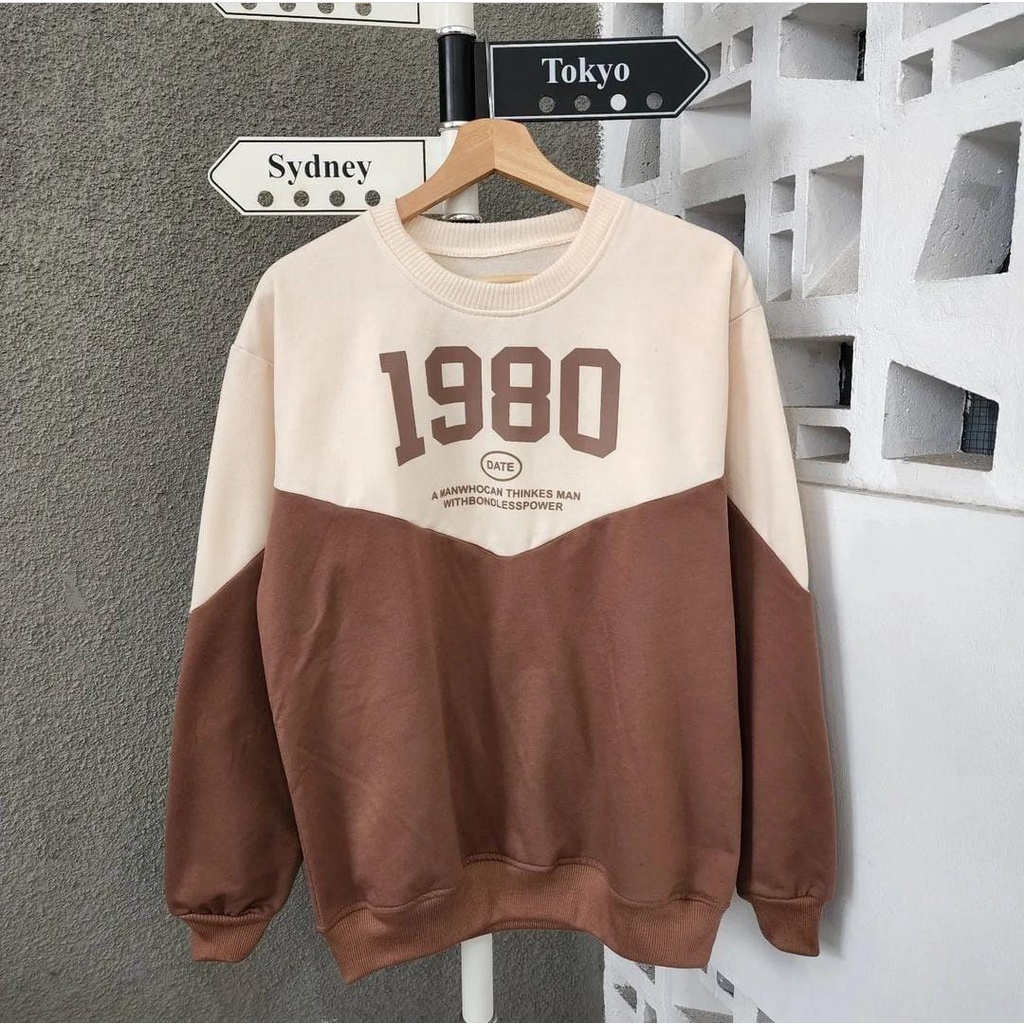 1980 Combie Sweater Outerwear Sweter Wanita l Unisex Korean Style Basic Premium