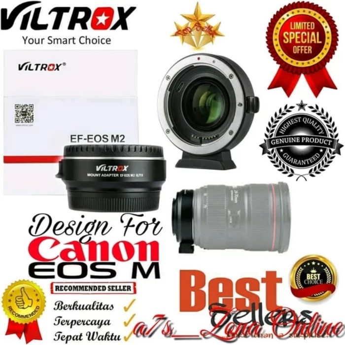 Adapter Adapter Viltrox Ef-Eos M2 0.71X Speedbooster Ef Canon To Eos -M