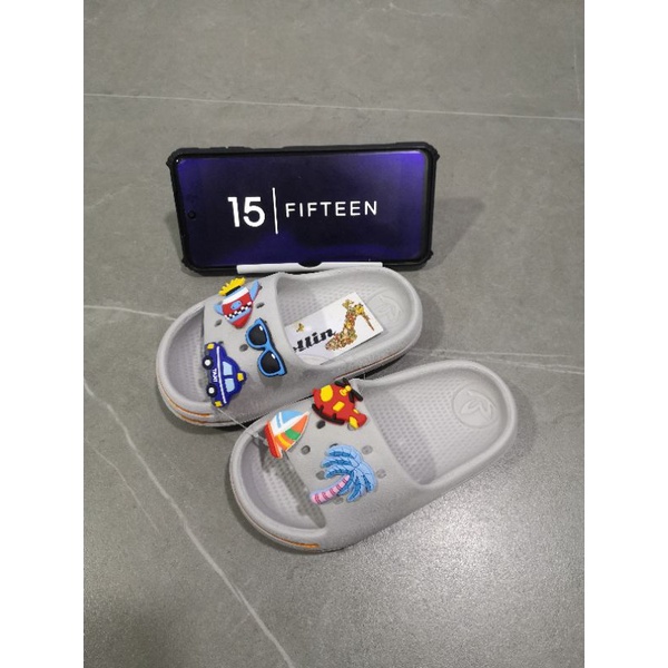 NEW ! ! ! SIZE 19-29 SANDAL SELOP ANAK LAKI JIBBITZ ROCKET 0-4 TAHUN KARET COLLIN / SANDAL SLIP ON ANAK COWOK 6122