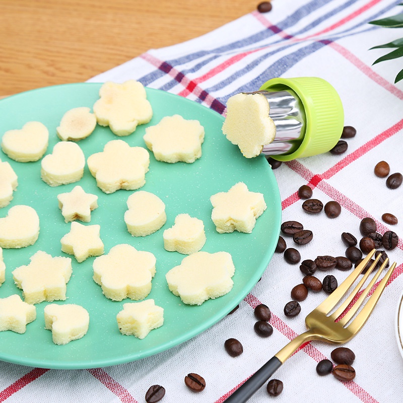 GrosirMart Cetakan Pemotong Sayuran Buah Biskuit Pastry Stainless Steel Untuk Bento Bekal Makan Anak