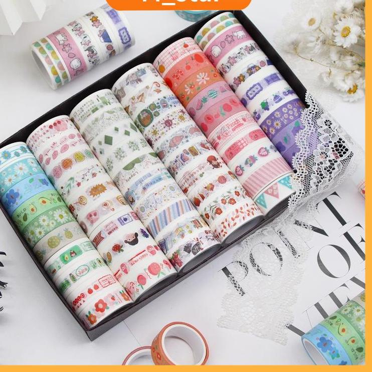

➦Terbaru (1slot) Selotip Isolasi Kertas Washi/Washi Masking Tape Motif Lucu [126]