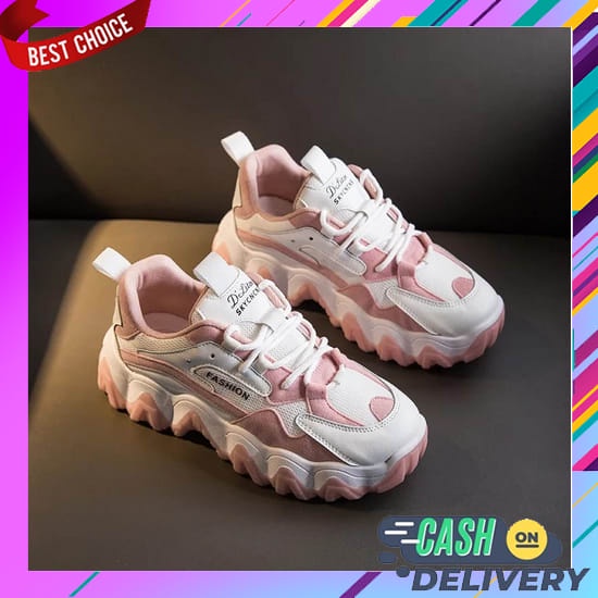Sneakers Wanita Sneaker Anak Perempuan Laki Asli Korea Sepatu Keren Sekolah Polos Remaja Ootd Dewasa