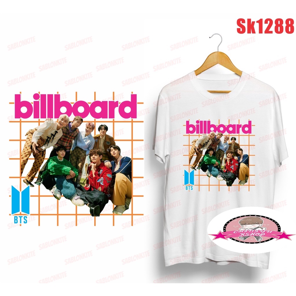 (SK1288) BAJU KAOS BTS ALL MEMBER BILLBOARD