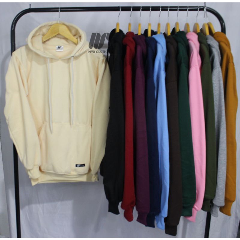 NVR CLOTHING HOODIE POLOS SWEATER JUMPER  BASIC ORIGINAL BRAND BAHAN TEBAL