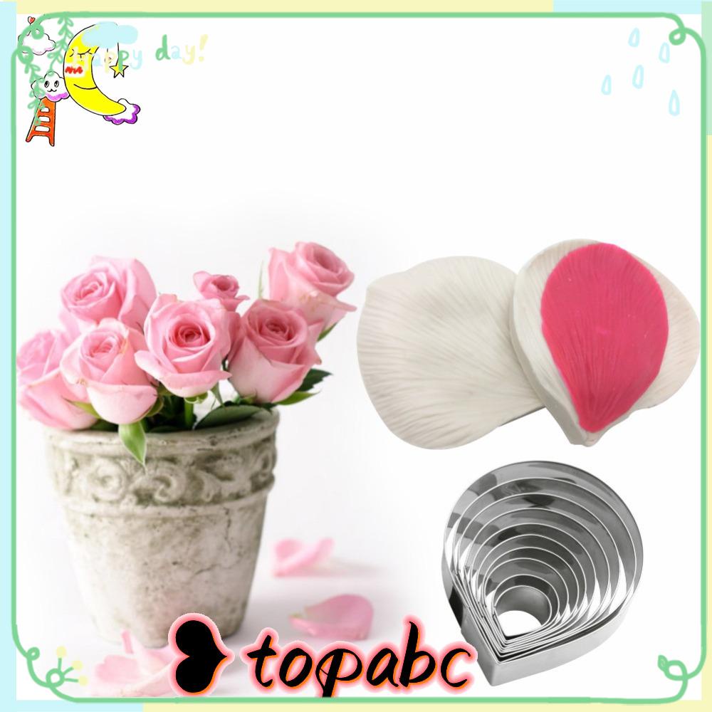 Top 3D Kelopak Bunga Clay Tools Kue Resin Cetakan Membuat Sabun Hari Valentine