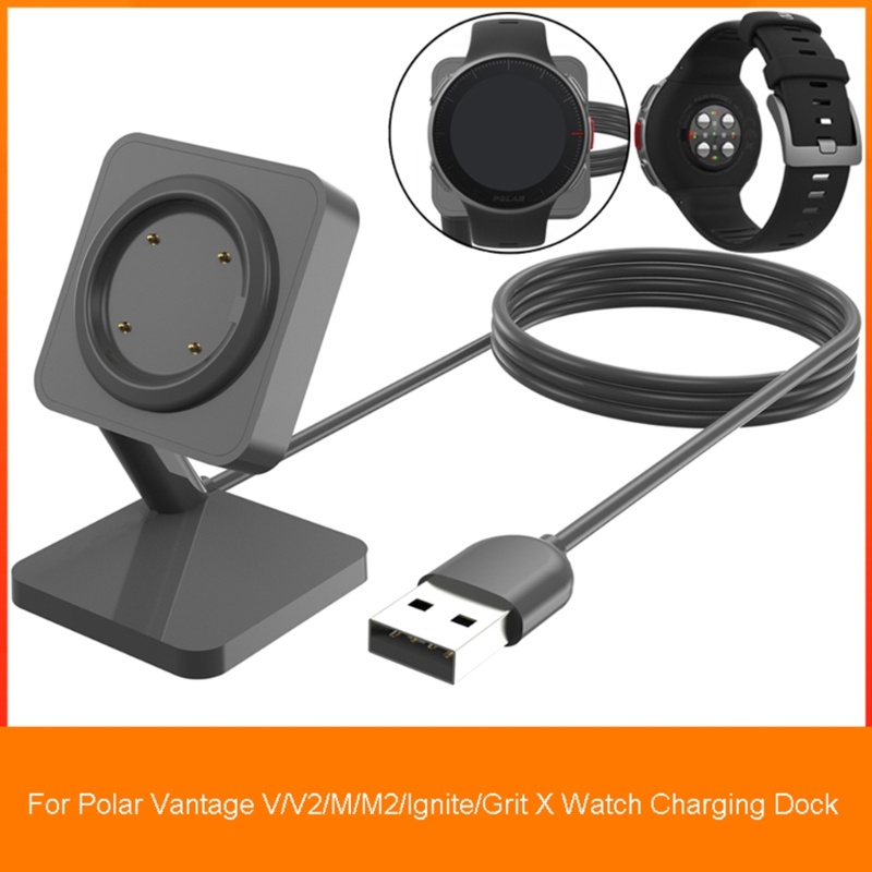 Btsg Smartwatch USB Fast Charging Cable Data Holder Power Charger Adapter Dock Bracket Cradles Untuk Polar-Vantage V2