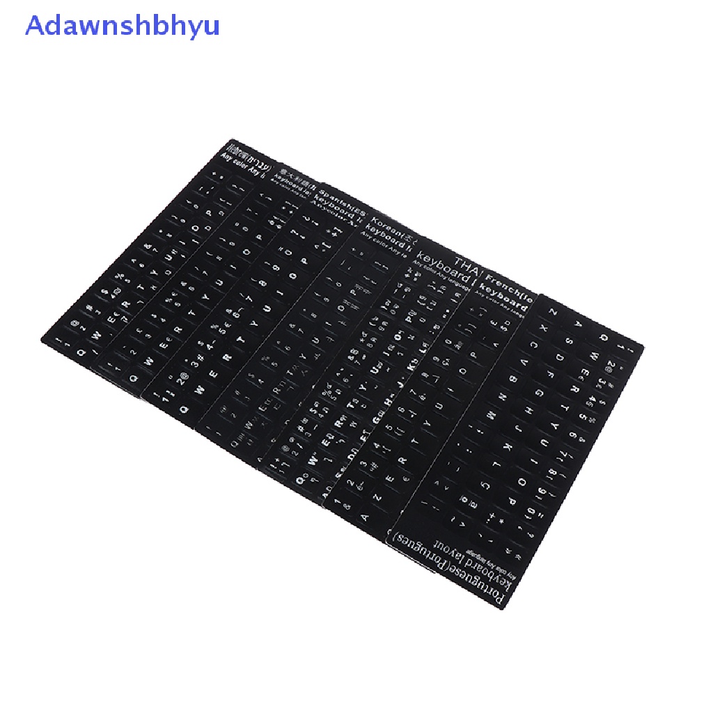 Adhyu Stiker Keyboard Laptop Anti Air Layout Keyboard Spanyol/Perancis Korea/Thailand ID