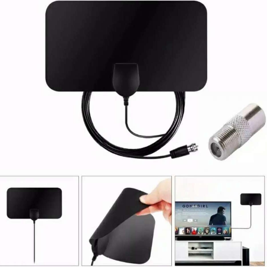 ✨SHOPEE MALL✨ Antena TV Super Jernih LED Digital Indoor Outdoor DVB-T2 4K High Gain 25dB TFL-D139 OR