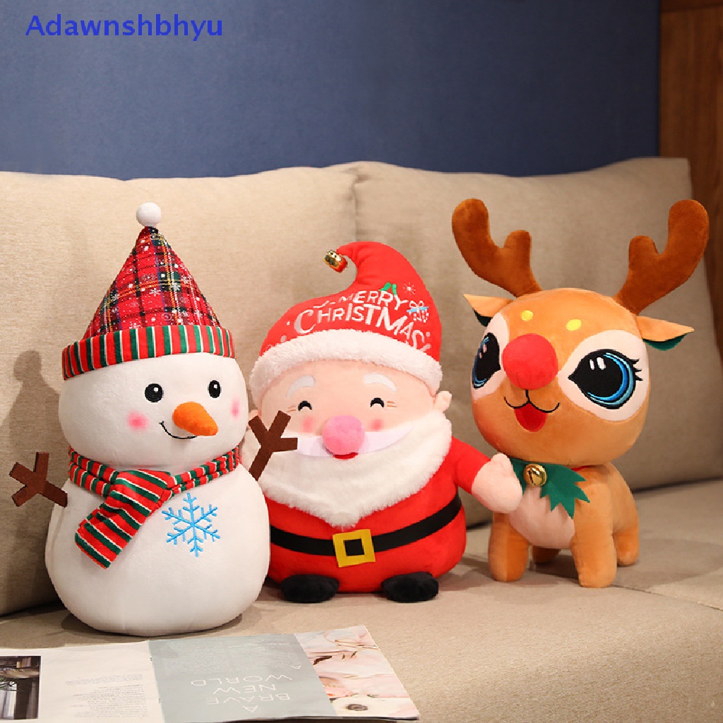 Adhyu Indah Santa Claus &amp; Elk Snowman Mainan Mewah Boneka Boneka Hadiah Natal ID