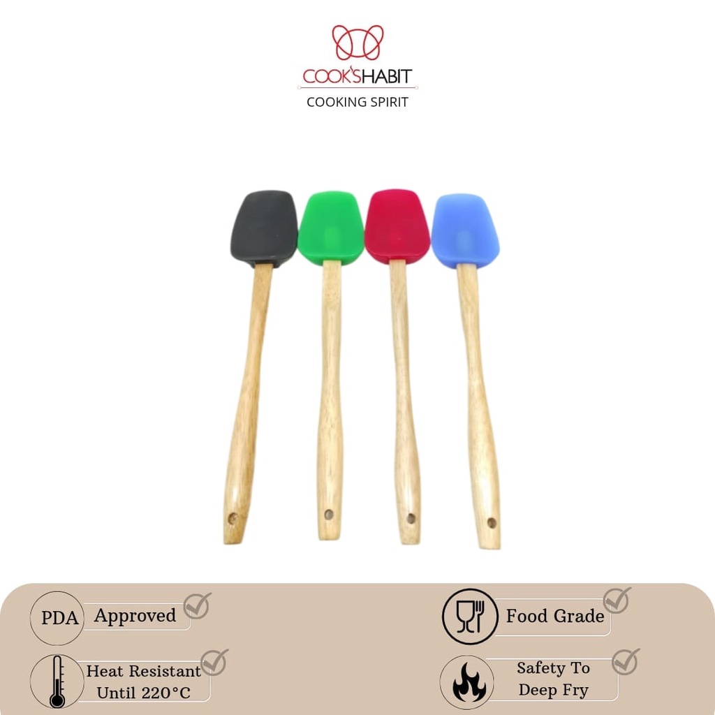 Jual COOKS HABIT - Spatula Silicone Murah l Sutil FoodGrade l Scrapper