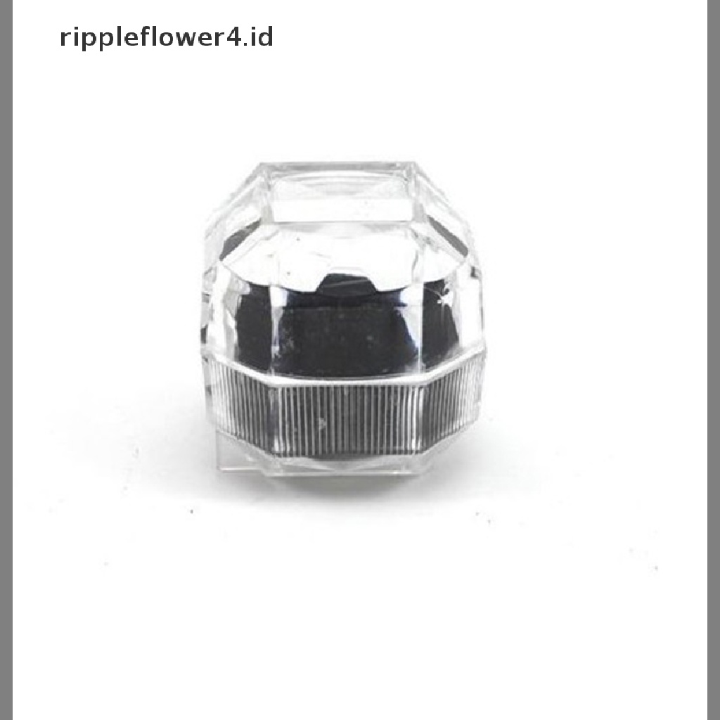 {rippleflower4.id} 1pcs Kotak Penyimpanan Akrilik Transparan Gift Pakcage Etalase Tempat Perhiasan Cincin~