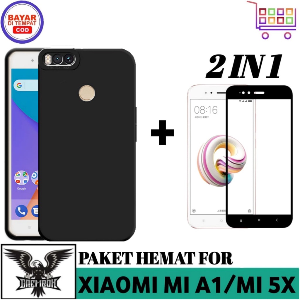 Promo Soft Case Xiaomi Mi A1 Mi 5X Free TG Anti Gores Layar  Premium Anti Bekas Sidik Jari