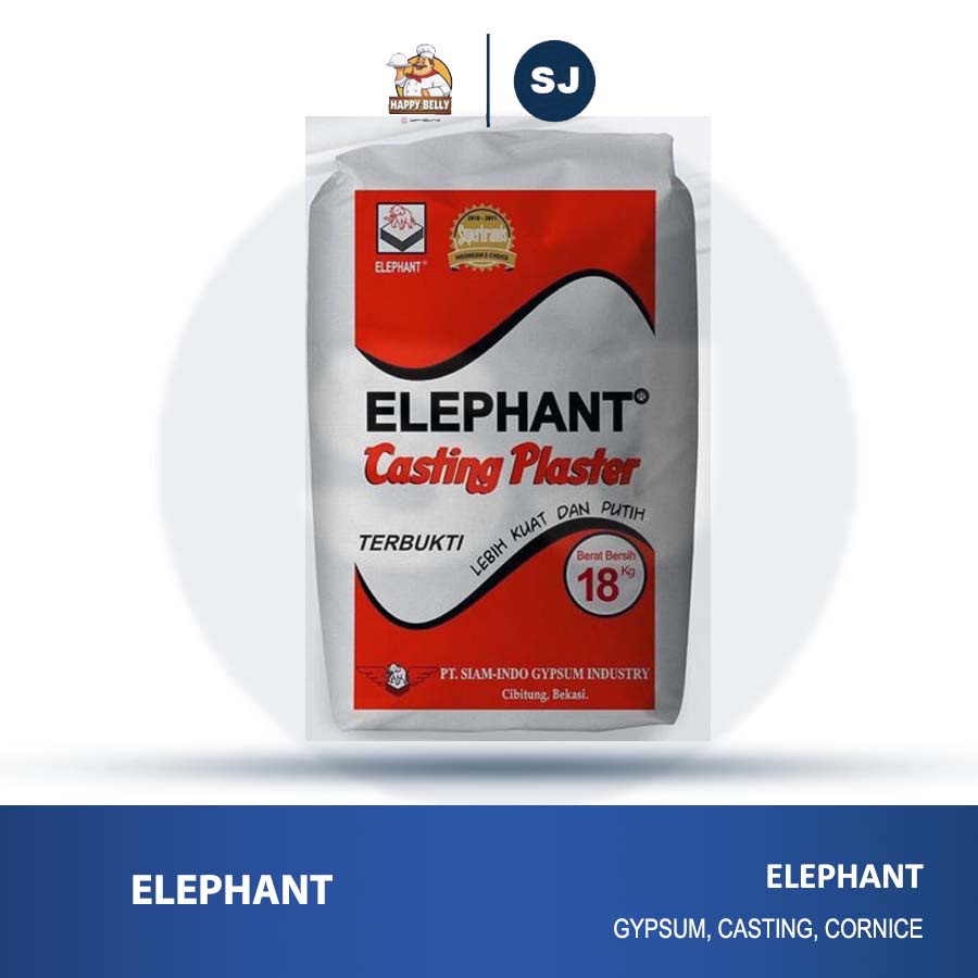KHUSUS KIRIM PAKAI OJOL elephant casting plaster 18 kg