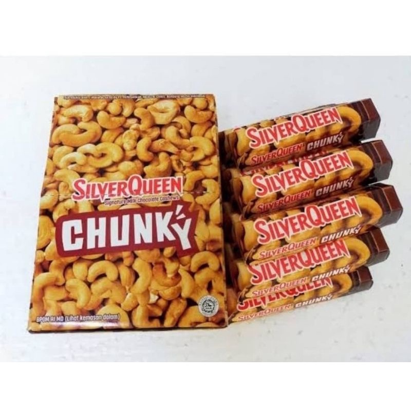 

silverqueen chunkybar/coklat silverqueen