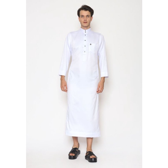 Gamis Putih | Jubah Al-Luthfi Muslim Wear Terbaru