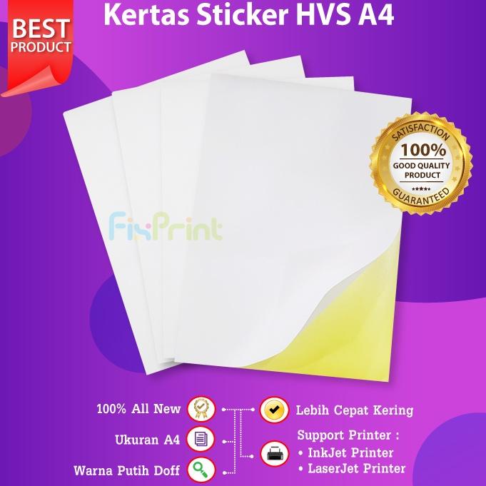 

↢ Kertas Sticker HVS Matte Stiker Bontax Doff Camel Original A4 Laser Inkjet 20pcs ㅻ