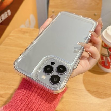 IPHONE Shockproof Soft Phone Case Kompatibel Untuk Iphone14 13 12 11 Pro XS Max XR X8 7 6S Plus Casing Silikon TPU Transparan TPU Cover