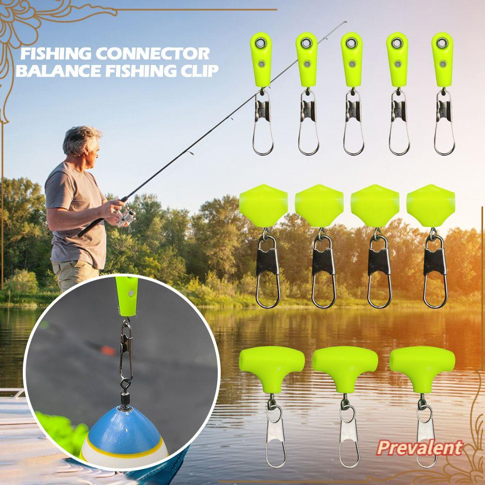 Preva 3pcs Memancing Sinker Slip Klip Kait Air Asin Barb Stabil Snap Bening