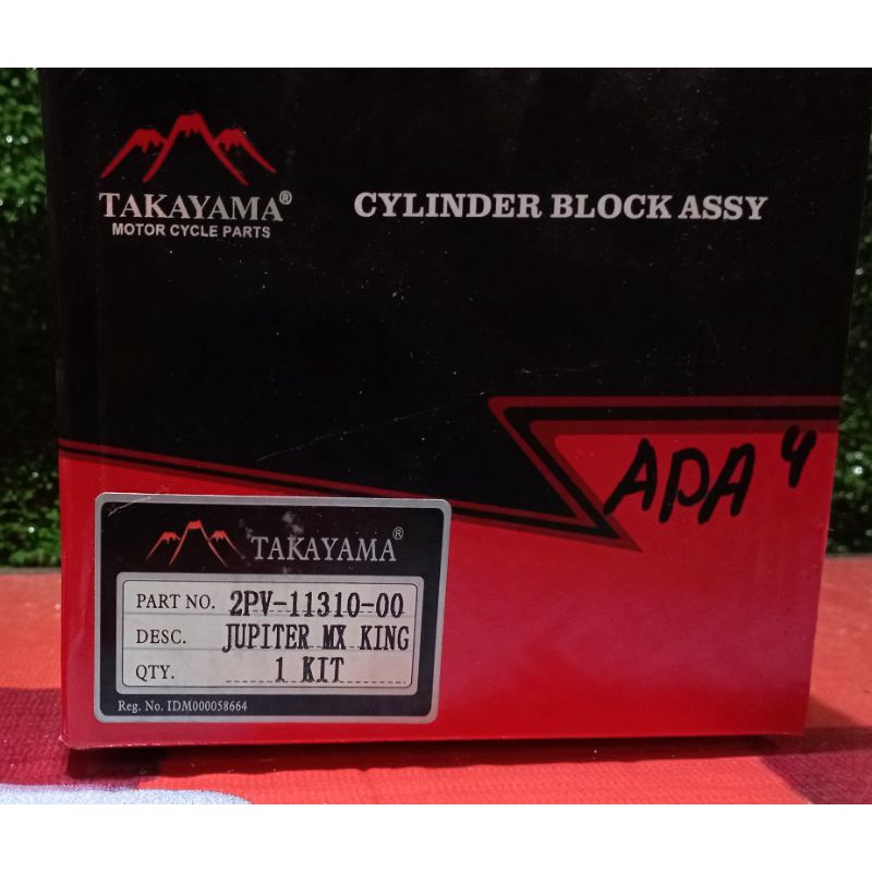 Block Seher Cylinder Blok + Piston Kit Jupiter MX King Vixion New Merek Takayama 2PV-11310-00