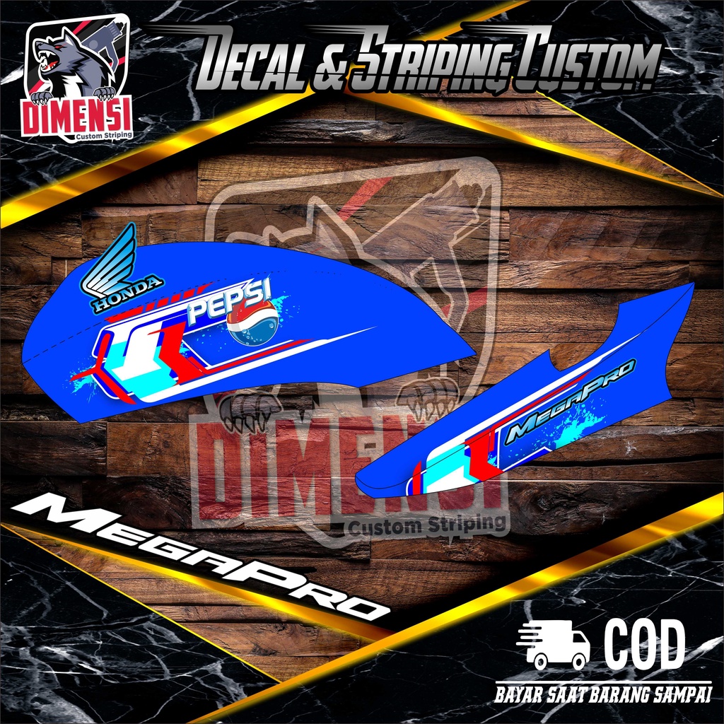 striping mp hiu stiker megapro hiu pepsi