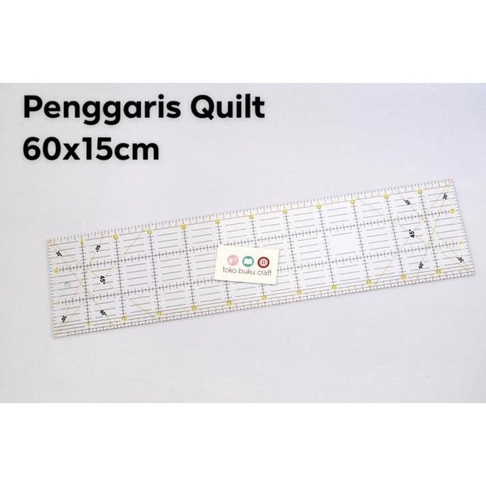

[BISA COD] Penggaris quilting 60x15cm