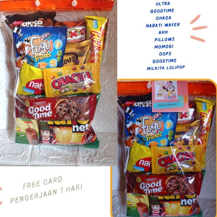 

Terbaru Bingkisan Ulang Tahun Anak/Snack Ultah anak/paket ultah anak