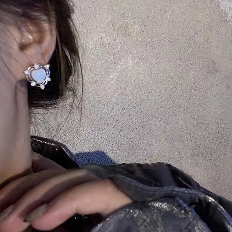 Anting Kristal Stud Zircon Untuk Wanita Romatic Trendi Jewerly Aksesoris Cewek Pesta