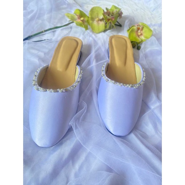 Selop Pengantin Pria ROMEO Putih Payet 001