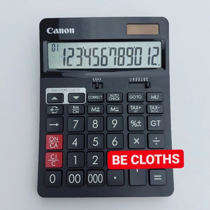 

CANON AS-2288R KALKULATOR - CHECK & CORRECT 12 DIGITS #ORIGINAL